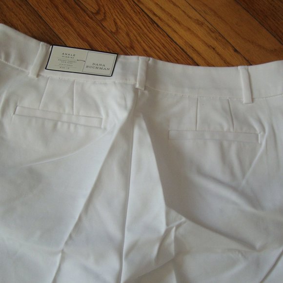 Dana Buchman White Ankle Pants Size 12 NWT - Picture 4 of 8